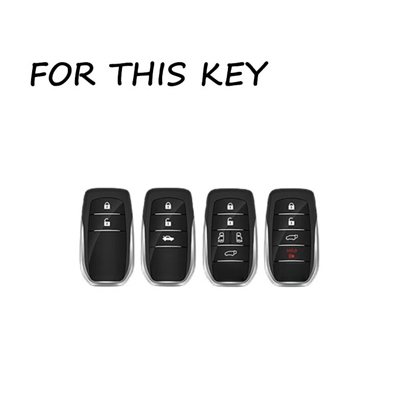 Zinc Alloy TPU Car Key Fob Case Cover For Toyota RAV4 Prius Avalon Camry Corolla Foto 2 de 4