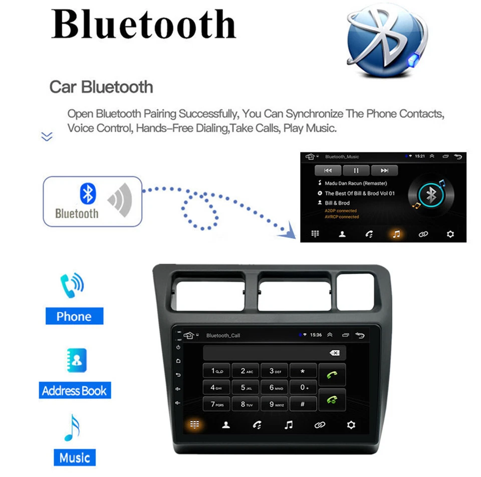 9''Android 12 1+16G Car Stereo Radio GPS For Toyota Corolla/Sprinter 1991-97 LHD - Imagem 4 de 4