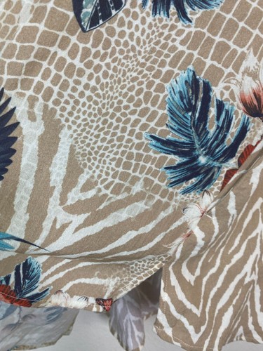 Top boho con bottoni multipli taglia media uccellino floreale Lagenlook paillettes novità - Foto 15 di 19