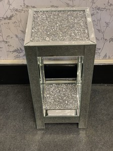 tall mirrored lamp table