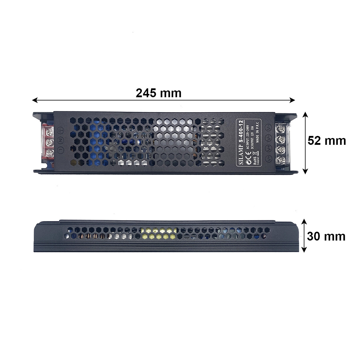 Alimentatore LED 12V 400W 33A Professionale IP20 | Driver Alta Potenza - 4