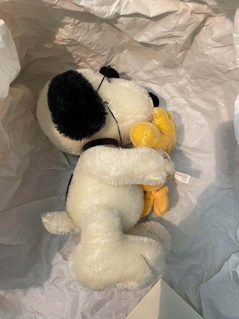 Steiff PEANUTS COLLECTION 2000 JOE COOL AND WOODSTOCK Plush Toy 
