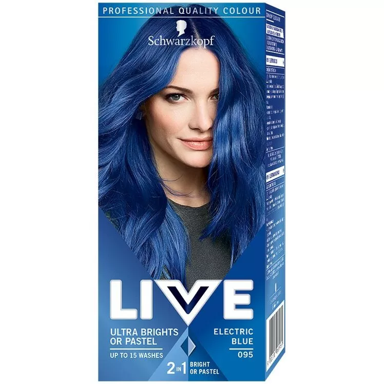 095 ELECTRIC BLUE Hair Dye by LIVE