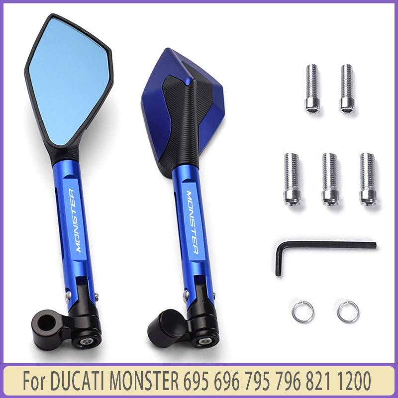 Accessorie CNC Rearview Mirror For DUCATI MONSTER 695 696 795 796 821 1200 Foto 2 de 4