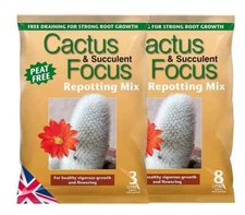 Cactus & Succulent Focus Repotting Mix. 3 or 8 litre - Growth Technology