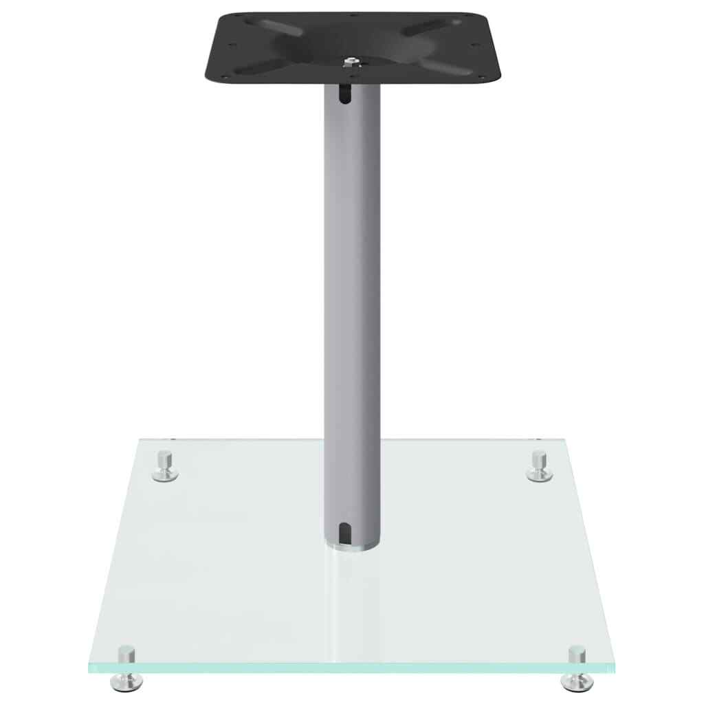 2pcs Speaker Stands Silver Tempered Glass Pillar TV Surround Sound Studio Home 8720845762827 eBay