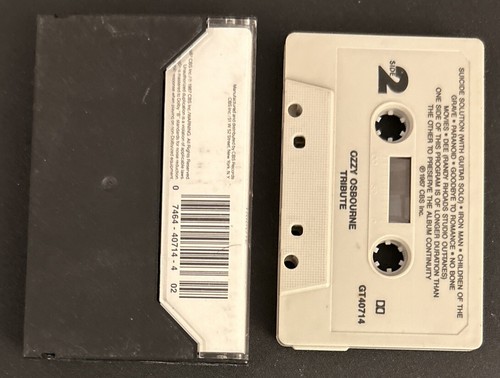 Ozzy Osbourne Randy Rhoads Tribute Cassette Tape Crazy Train Mr Crowley Paranoid - Picture 2 of 7