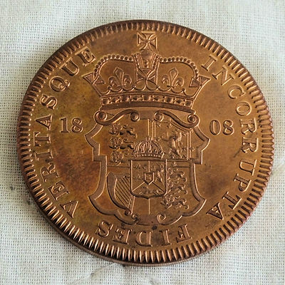 ireland george iii 1808 copper proof pattern crown -... GEORGE III 1808 COPPER PROOF PATTERN SHIELD CROWN - coa | eBay