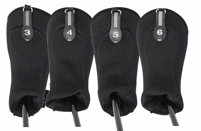 PACIFIC GOLF CLUBS NEW THICK NEOPRENE 3 4 5 6 SET NIB MENS HEAD COVERS HYBRID GOLF CLUB HEADCOVERS