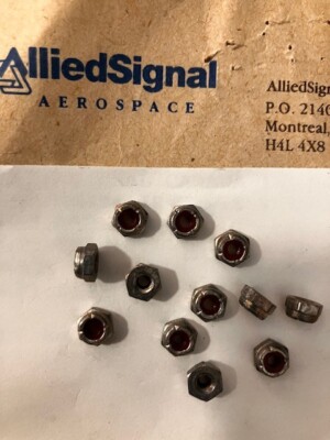 364868 (nut, self-locking) Allied Signal(Honeywell)Bendix(new, old stock)(20ea.)