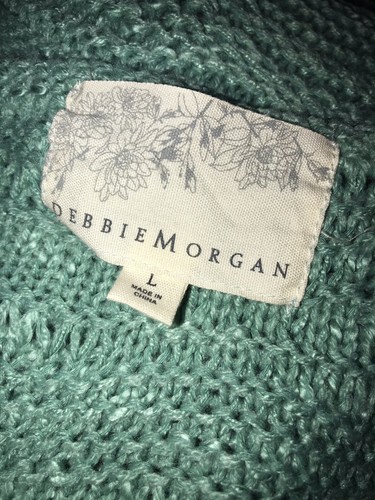Debbie Morgan Damen Drop Shoulder Scoopneck Pullover "Dusty Jade" Gr. L - Bild 2 von 2