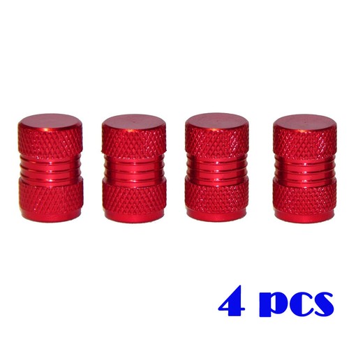 4x Red Car Tyre Rim Valve Wheel Stem Air Port Dust Caps Cover Auto Accessories - Picture 8 of 12