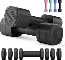 Adjustable 4-in-1 (2-piece) Dumbbell Set, 2 lbs 3 lbs 4 lbs 5 lbs each