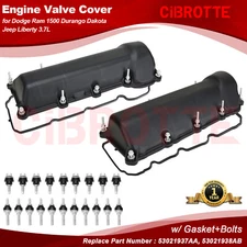 Valve Cover Set w/ Gasket for Dodge Ram Durango Dakota Nitro Grand Cherokee 3.7L