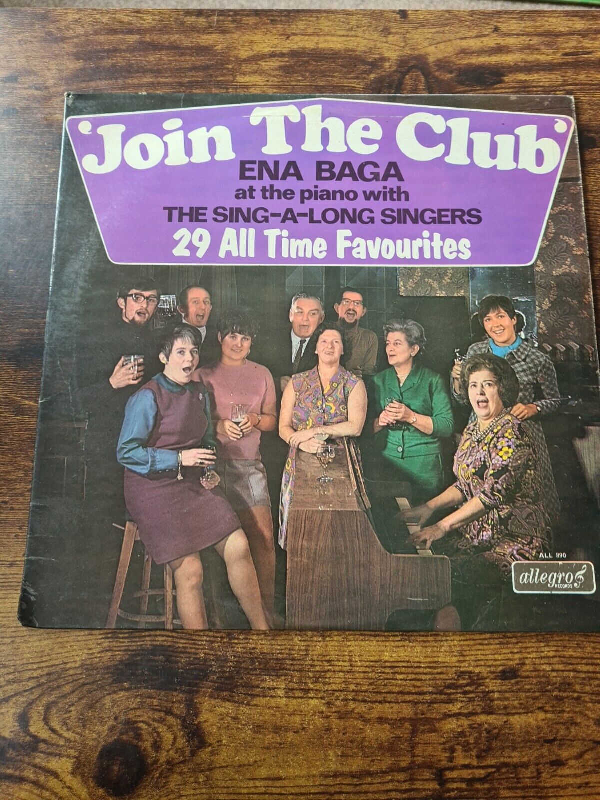 Ena Baga & The Piano with the Singalong Singers - Join The Club - ALL890 - UK