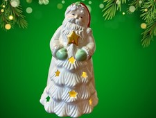 LENOX Seasons Sparkle Lit Santa Color Changing Lit Figurine