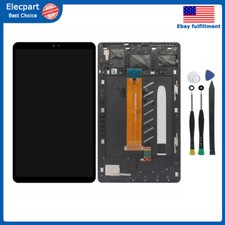 Black For Samsung Galaxy Tab A7 Lite SM-T220NZ LCD Touch Screen Digitizer Frame