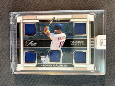 2024 Panini Three & Two RONNY MAURICIO #10/32 RC Full Count Patch NY Mets