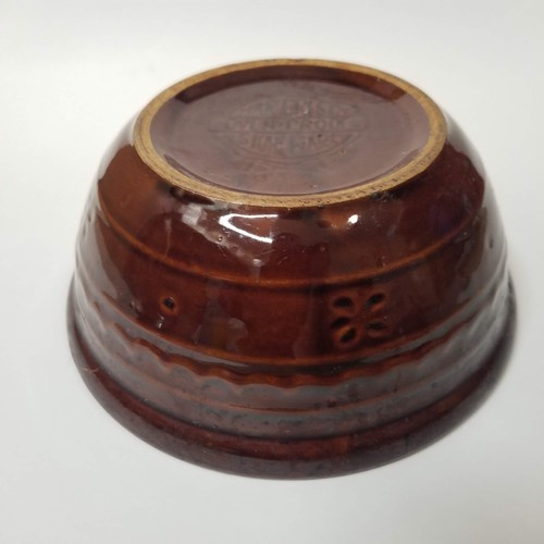 Marcrest Stoneware Casserole Dish Lid Daisy Dot Vintage Brown Bean Pot Crock - Picture 10 of 12