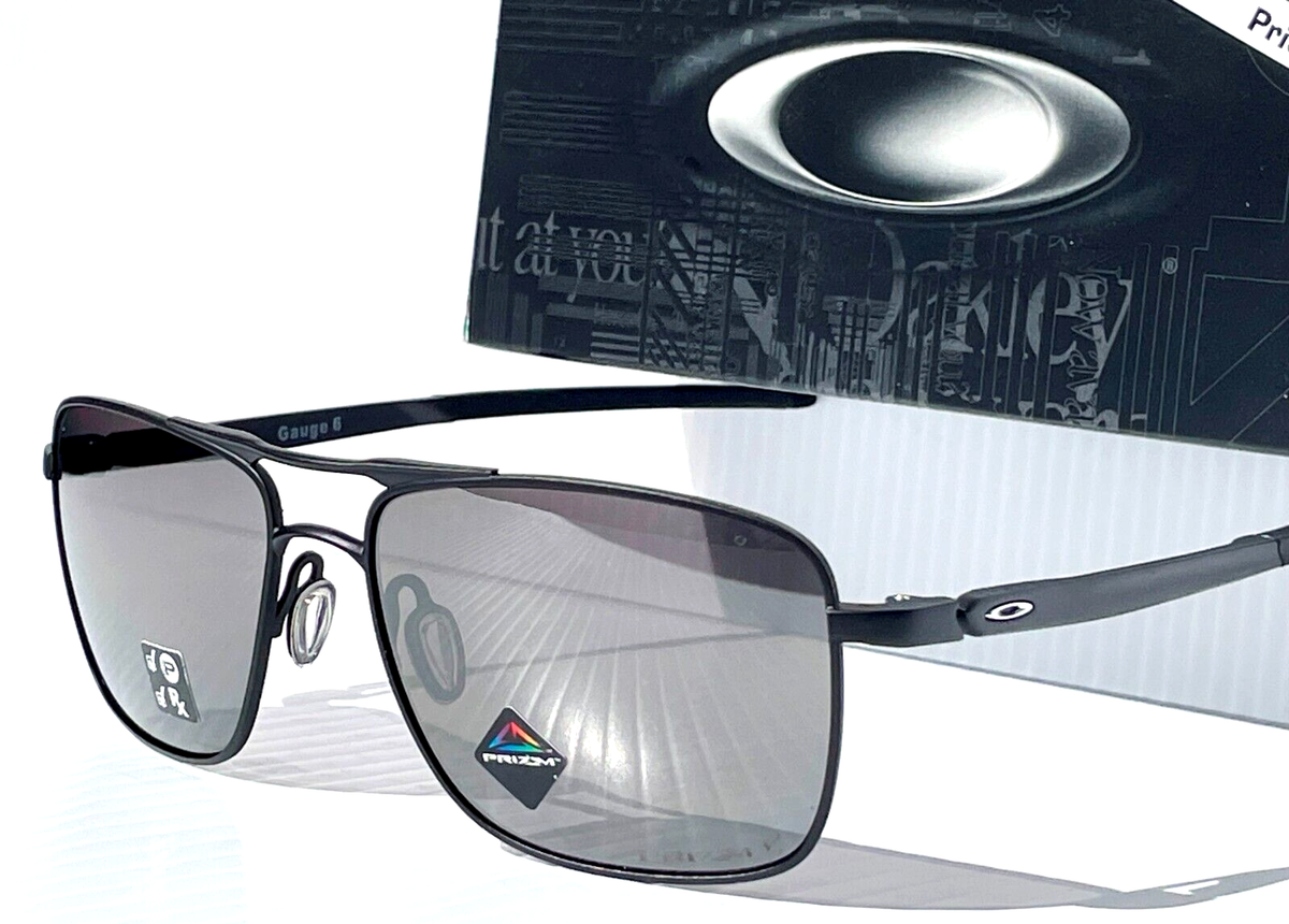 NEW Oakley GAUGE 6 Matte Black POLARIZED PRIZM Black Lens NEW Oakley GAUGE 6 Matte Black POLARIZED PRIZM Black Lens