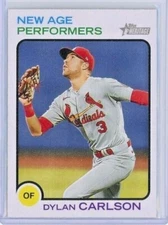 2022 Topps Heritage New Age Performers #NAP-15 Dylan Carlson Rookie - Rays MINT