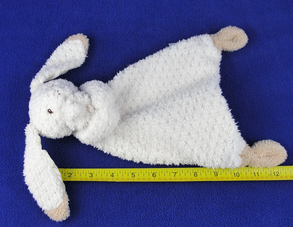 Manta de seguridad Mary Meyer avena conejito Lovey bebé orejas satinadas crema gordita 12" Foto 4 de 4