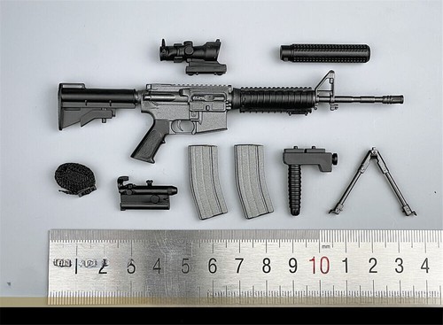 1Set Gun Rifle Weapon Model 1:6 Scale Soldier Toy 12" Male Action Figure Display - Picture 3 of 8