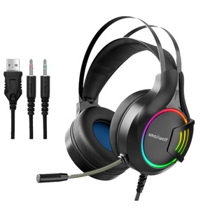 Smailwolf A1 Cuffie Gaming RGB con Microfono, Compatibili PS4, PS5, Xbox  One, PC | eBay