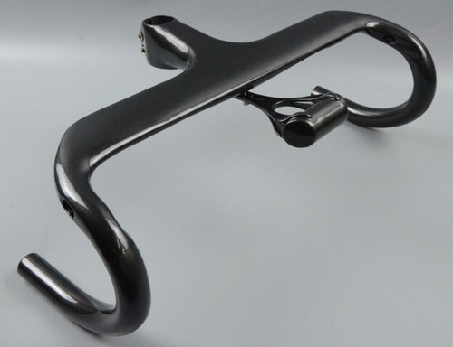 Carbon Fibre Integrated Road Bike Handlebar Cycling Drop Bar with Stem 28.6mm - Picture 22 of 29