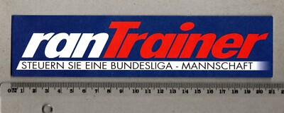Aufkleber/Sticker ran Trainer Bundesliga PC Video Spiel