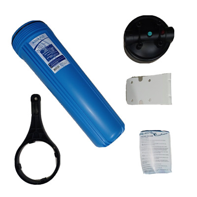 20'' Aqua Flo Full-Flow Whole House Water Filtration System w Mounting Bracket
