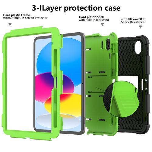 For iPad 10th Mini6 8th Air4 5 10.2 Pro 11 10.5 Shockproof Hard Stand Case Cover - Picture 53 of 90
