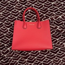 Michael kors Mercer Large Bonded Leather Tote...
