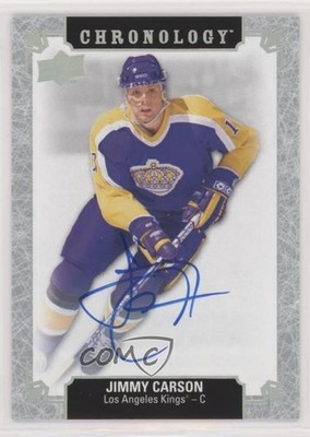 2018-19 Upper Deck Chronology Franchise History Jimmy Carson #FH-LA-JC Auto 04q7