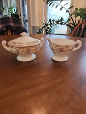 Mount Clemons Mildred 30s Circa Sugar Bowl & Creamer Set