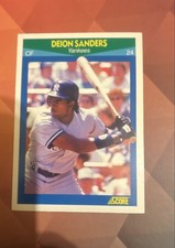 1990 Score Rising Stars - Deion Sanders #40 (RC)