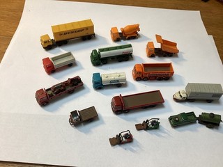 Model Railway. N Gauge. Scenic Road/Depot vehicles.
