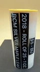 2018 Silver Maple Leaf Roll of 25 .9999 Fine Silver RCM BU Original Tube