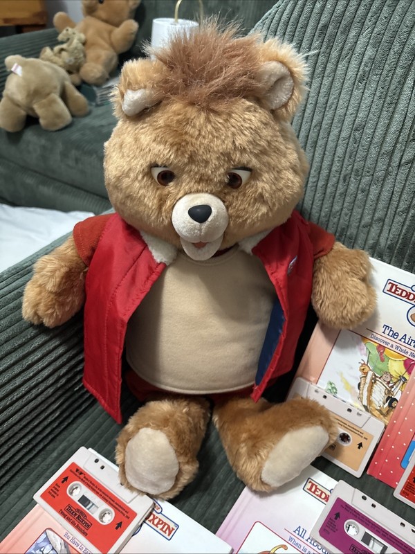 Vintage  Teddy Rustin With Storybooks And Cassettes…