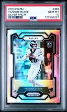 2023 Tanner McKee Prizm Silver Eagles Rookie #136 PSA 10