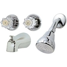HOMEWERKS WORLDWIDE 623423CA Baypointe 2 Hand Combination Faucet, Chrome