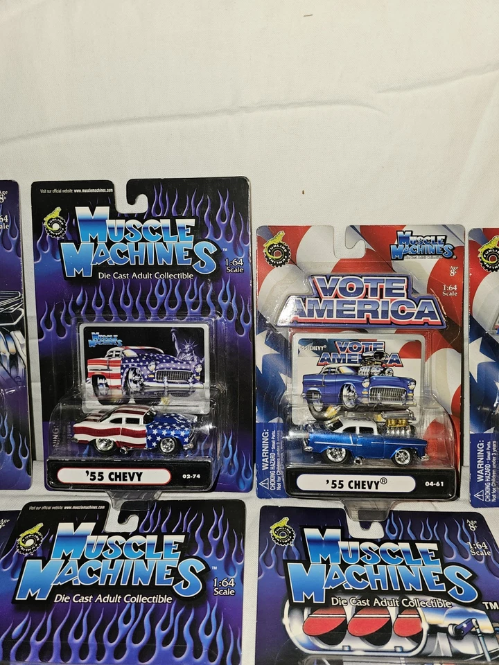 Lote fundido Muscle Machines em escala 1/64 (13)! Tudo lacrado, novo em folha! Belo lote! caneca grátis - Imagem 4 de 4