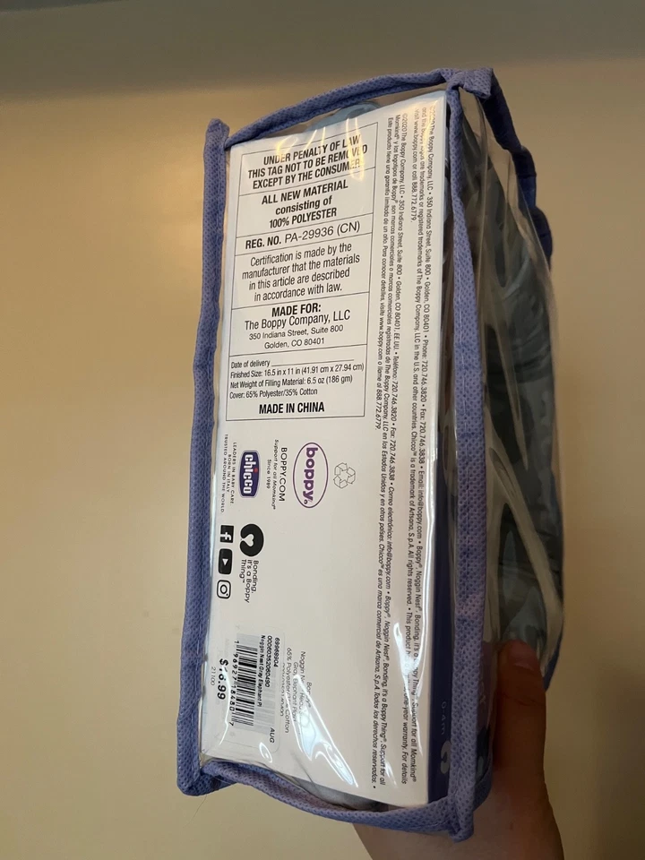 assento de carro bebê apoio de cabeça criança, ninho noggin, funciona com arnês de 3 e 5 pontos - Imagem 3 de 3