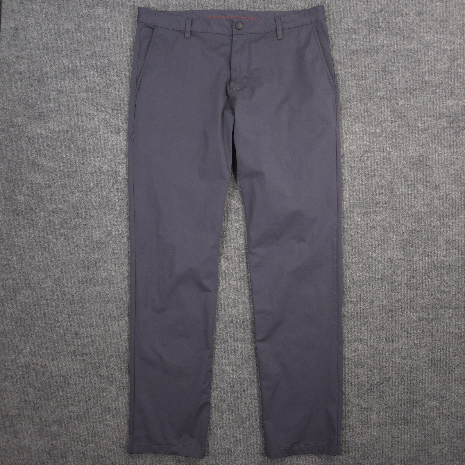 RHONE Commuter Pants Mens 35X32 Iron Gray Classic Fit Performance Golf Casual