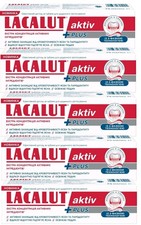 LACALUT AKTIV PLUS Toothpaste Bleeding Gums Made in EUROPE 5 pack x 75ml