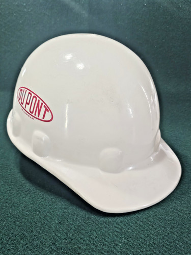 ✨Vintage Dupont 1986 Fibre-Metal Hard Hat Helmet w/Liner USA MADE in Chester PA✨