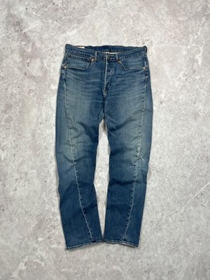 Levi's Engineered Jeans LEJ 502 Regular Taper Blue Denim W34 L34 Red Patch