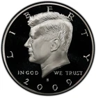 2009 Silver Proof Kennedy Half Dollar 90% Silver 0.361oz Deep Cameo Gem Proof BU