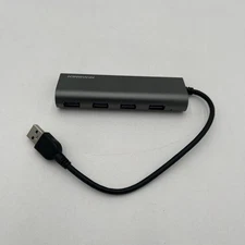 BRAND NEW!! Kingwin KSG-400 4 x USB 3.0 Port Hub Space Gray w/ Surge Protector