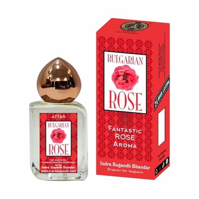 INDRA SUGANDH BHANDAR Bulgarian Rose Attar 15ml | White Gulab Perfume Oil